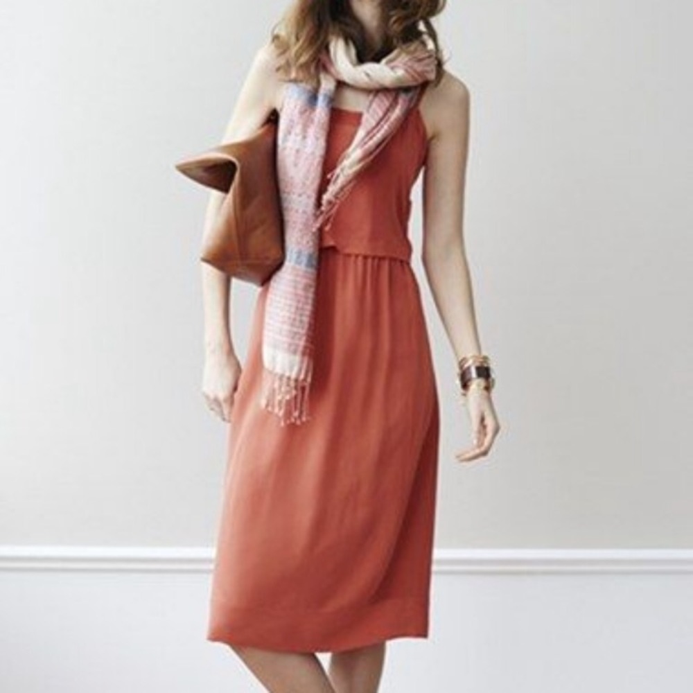 Madewell burnt orange dress